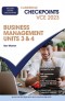 Cambridge Checkpoints VCE Business Management Units 3&4 2023