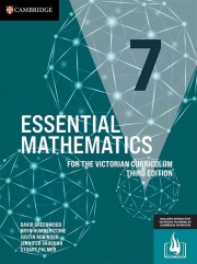 Essential Mathematics for the Victorian Curriculum 7 Third Edition (print and interactive textbook powered by Cambridge HOTmaths