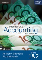 Cambridge VCE Accounting Units 1&2 Third Edition (print and digital)