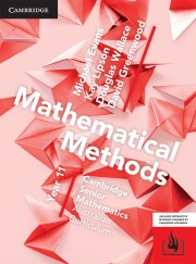 Mathematical Methods for the AC Year 11 (interactive textbook powered by Cambridge HOTmaths)