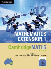 CambridgeMATHS Stage 6 Mathematics Extension 1 Year 12 (interactive textbook powered by Cambridge HOTmaths)