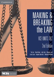Cambridge Making & Breaking the Law VCE Units 1&2 2nd Edition (digital)