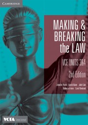 Cambridge Making & Breaking the Law VCE Units 3&4 2nd Edition (digital)