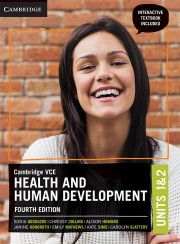 Cambridge VCE Health and Human Development Units 1&2 Fourth Edition (print and digital)